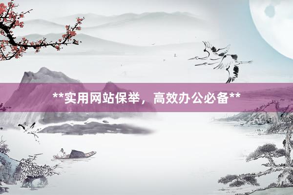 **实用网站保举，高效办公必备**